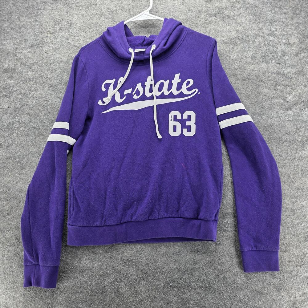 K-State Hoodie Womens Medium Purple PINK Victoria's Secret 63 College Pullover